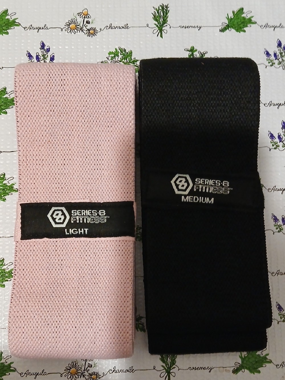 Series-8 Fitness Resistance Bands - Pink Light & Black Medium